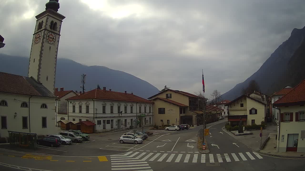 Live webcam Kobarid – Caporetto centro città – Valle dell’Isonzo – Slovenia