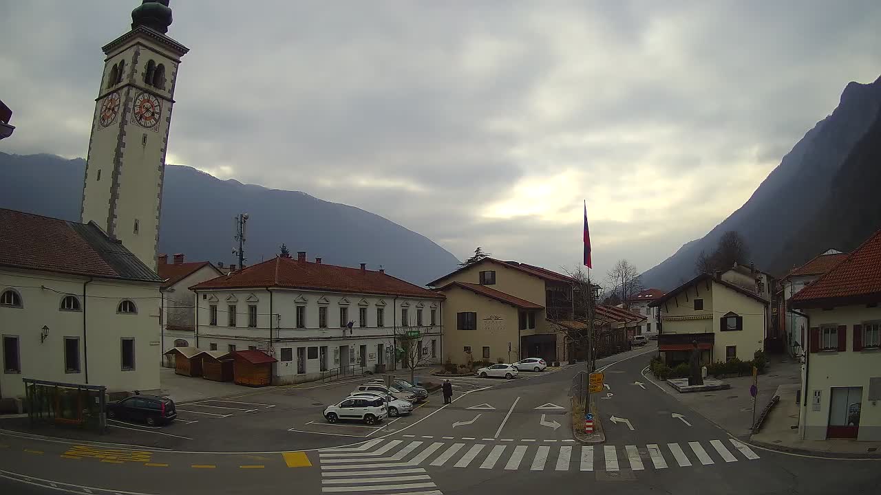 Live webcam Kobarid – Caporetto centro città – Valle dell’Isonzo – Slovenia