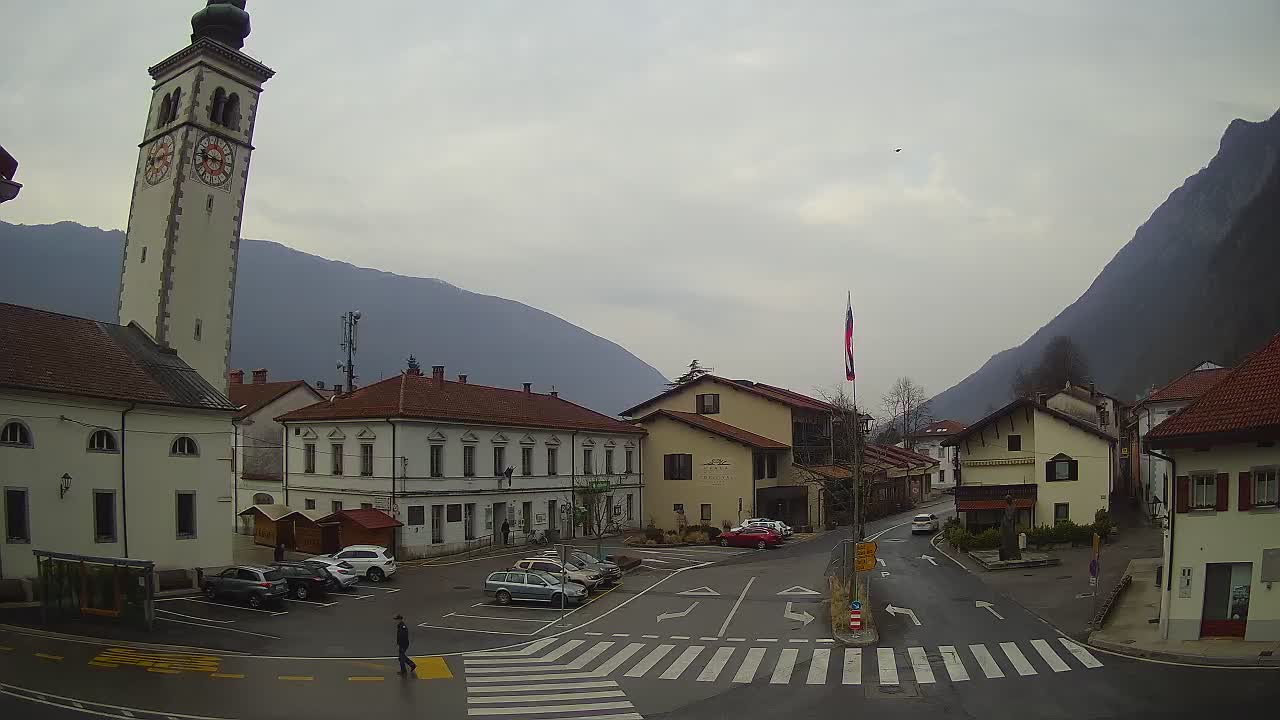 Live-Webcam Stadtzentrum von Kobarid – Soča-Tal – Slowenien