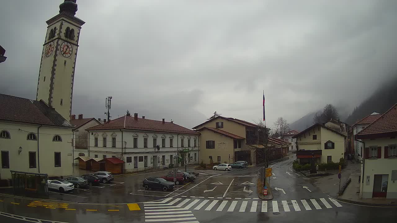 Live webcam Kobarid – Caporetto centro città – Valle dell’Isonzo – Slovenia