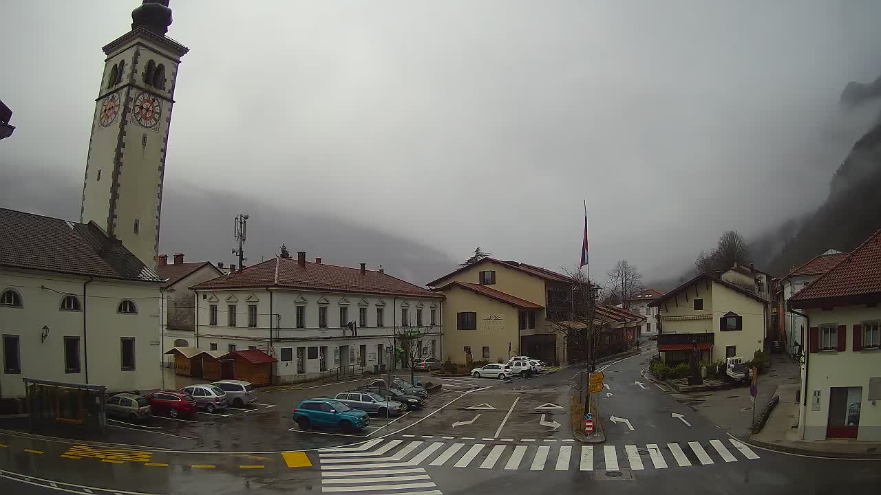 Webcam en direct du centre-ville de Kobarid – Vallée de la Soča – Slovénie