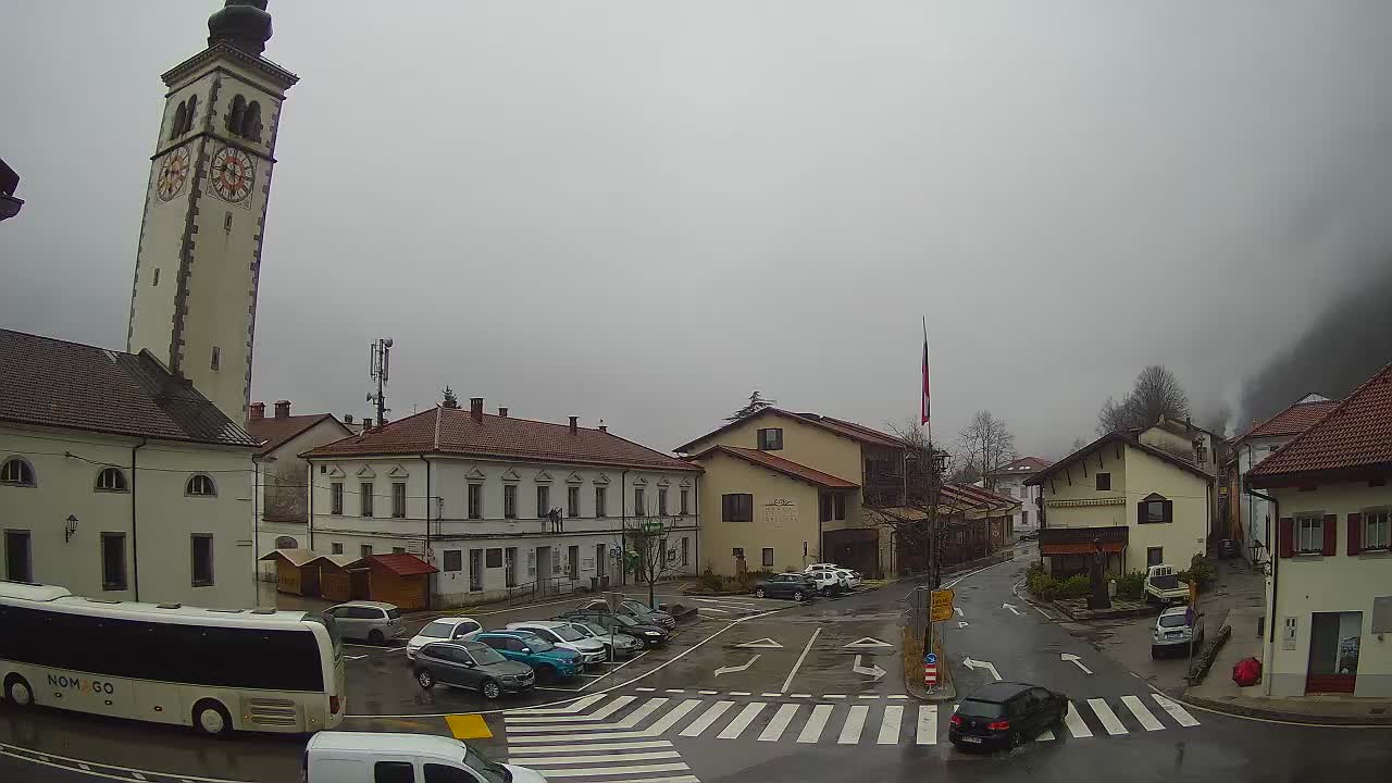 Webcam en direct du centre-ville de Kobarid – Vallée de la Soča – Slovénie