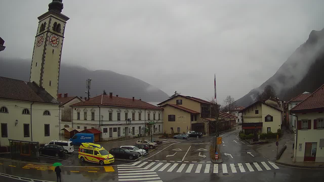 Webcam en direct du centre-ville de Kobarid – Vallée de la Soča – Slovénie