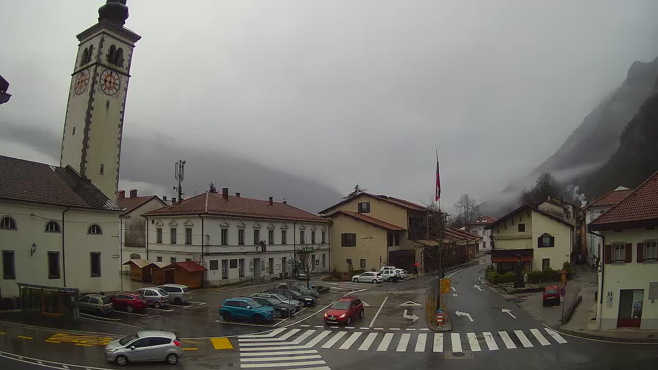 Live-Webcam Stadtzentrum von Kobarid – Soča-Tal – Slowenien