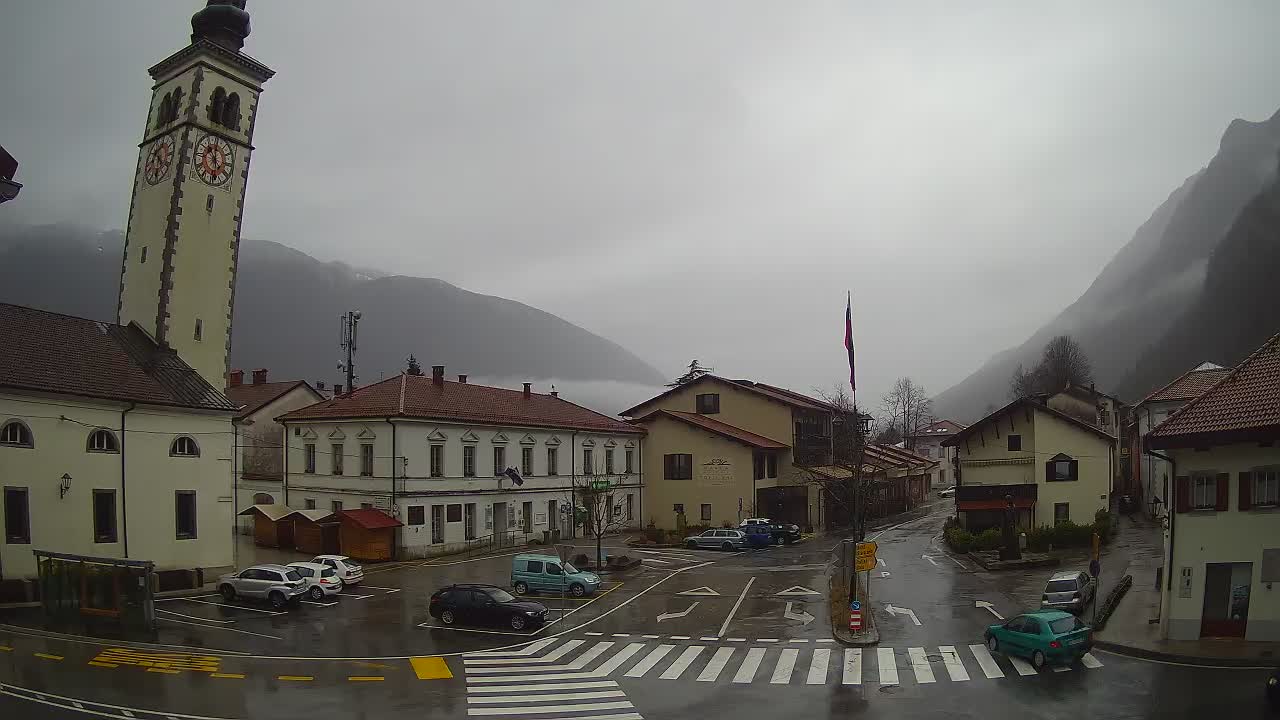 Live-Webcam Stadtzentrum von Kobarid – Soča-Tal – Slowenien