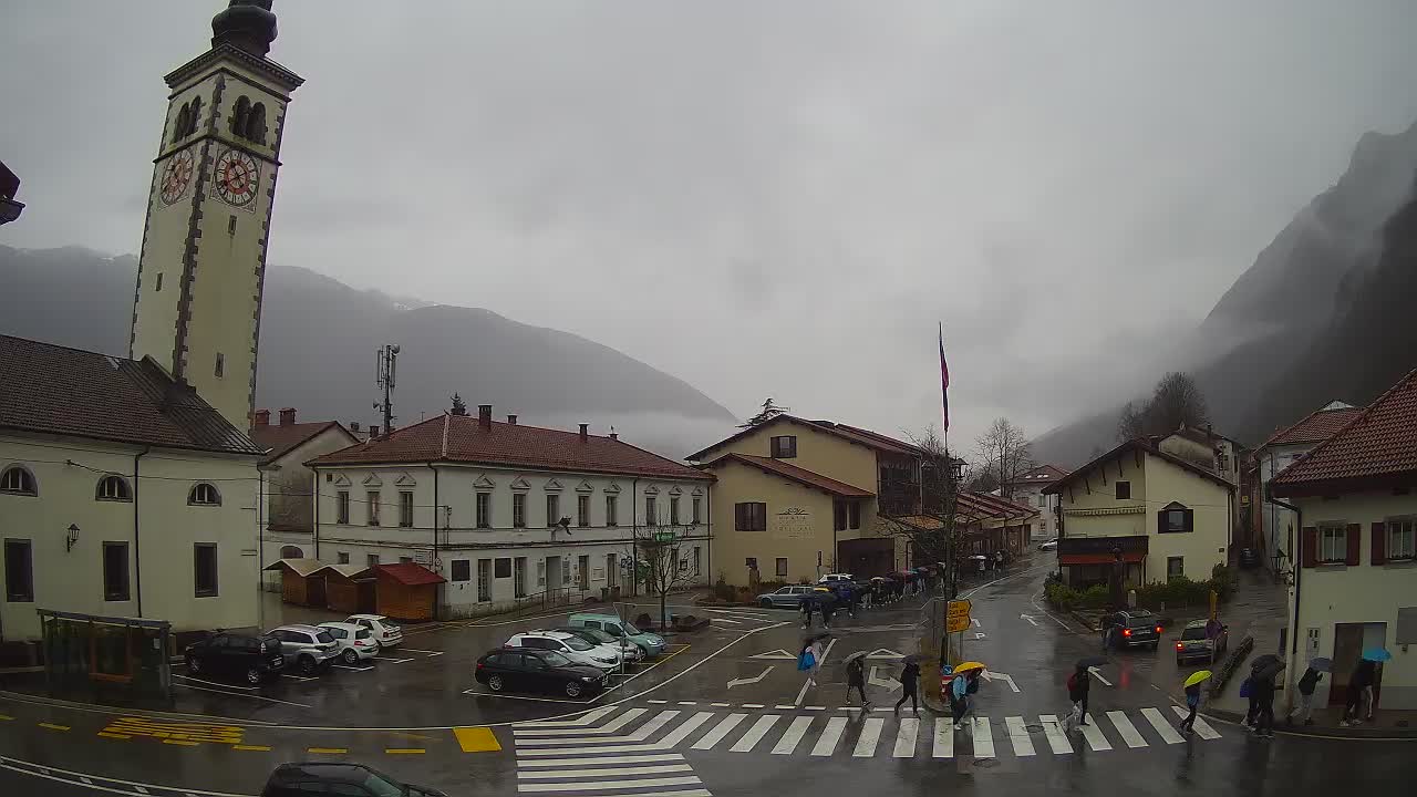 Live webcam Kobarid – Caporetto centro città – Valle dell’Isonzo – Slovenia