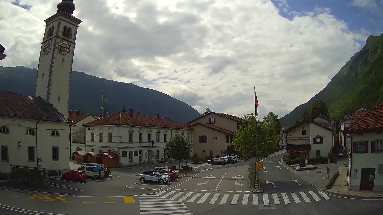 Webcam en direct du centre-ville de Kobarid – Vallée de la Soča – Slovénie