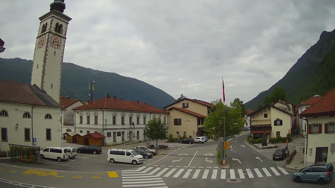 Live webcam Kobarid city center – Soča valley – Slovenia