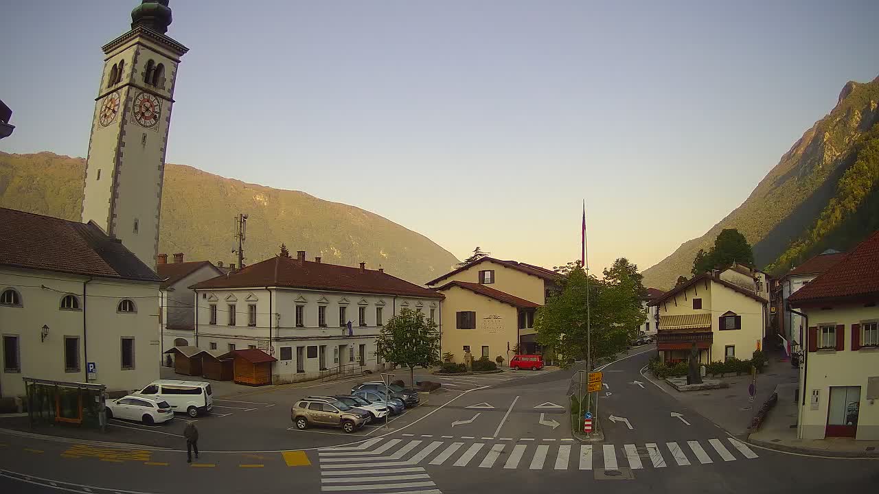 Live webcam Kobarid – Caporetto centro città – Valle dell’Isonzo – Slovenia