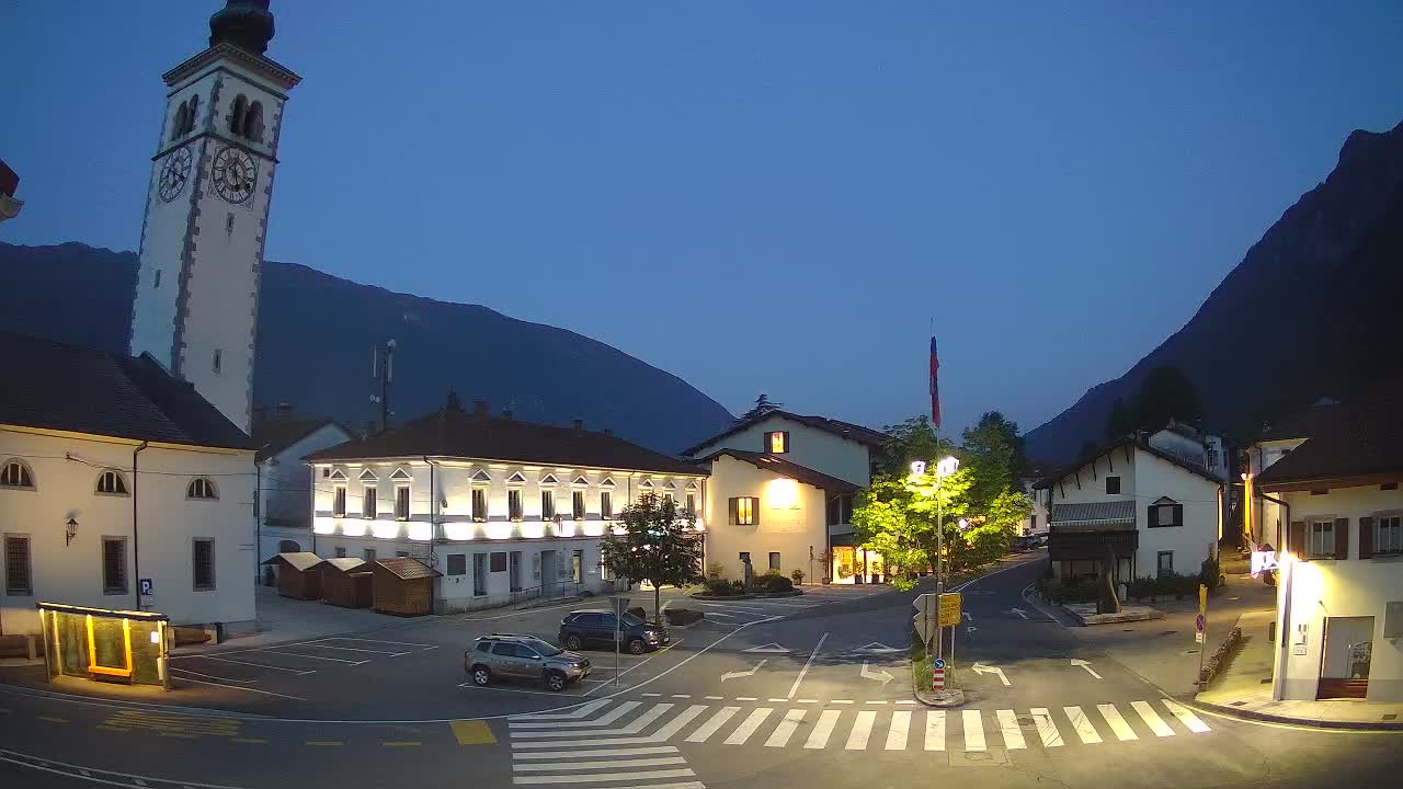Webcam en direct du centre-ville de Kobarid – Vallée de la Soča – Slovénie
