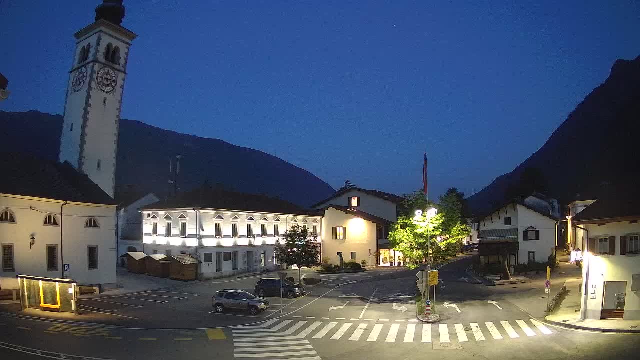 Live-Webcam Stadtzentrum von Kobarid – Soča-Tal – Slowenien