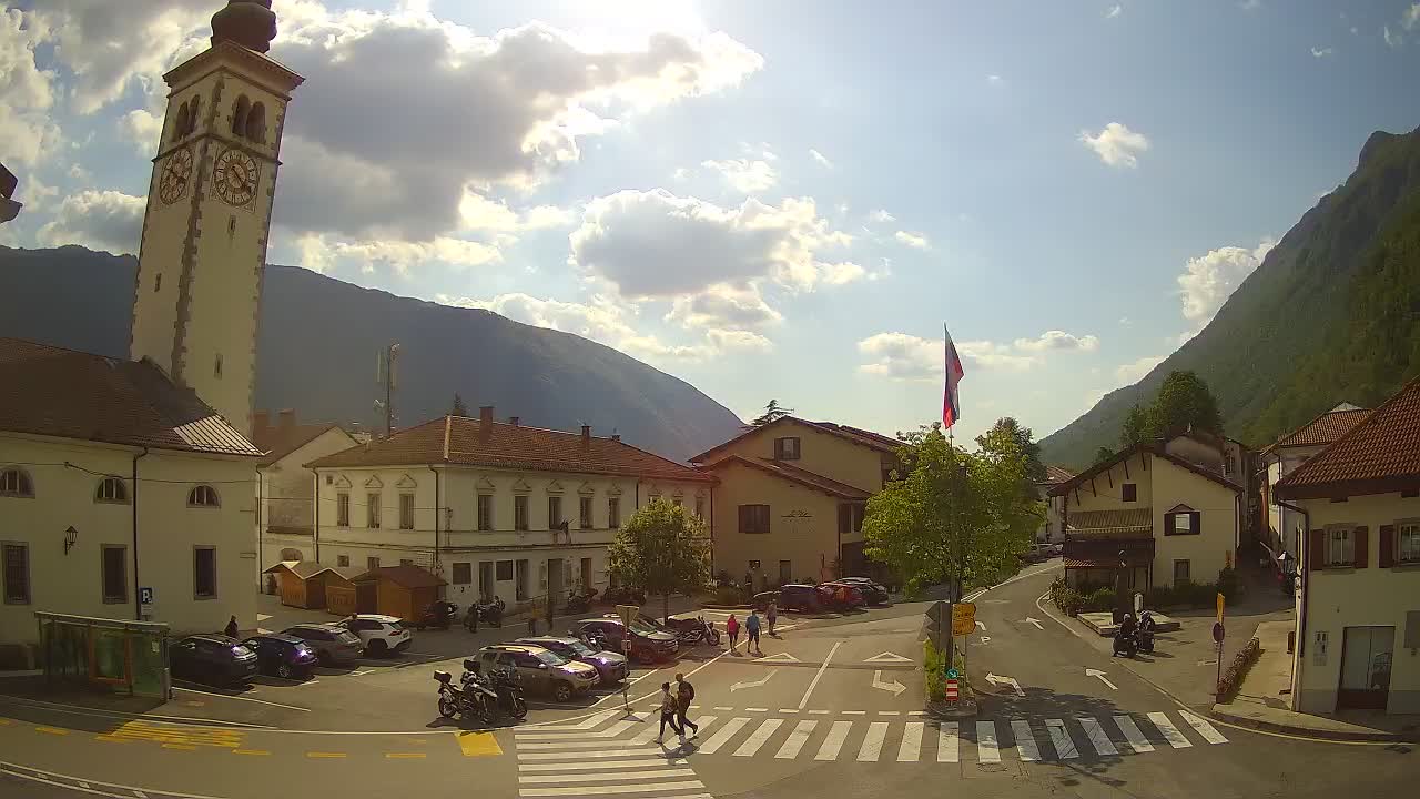 Webcam en direct du centre-ville de Kobarid – Vallée de la Soča – Slovénie