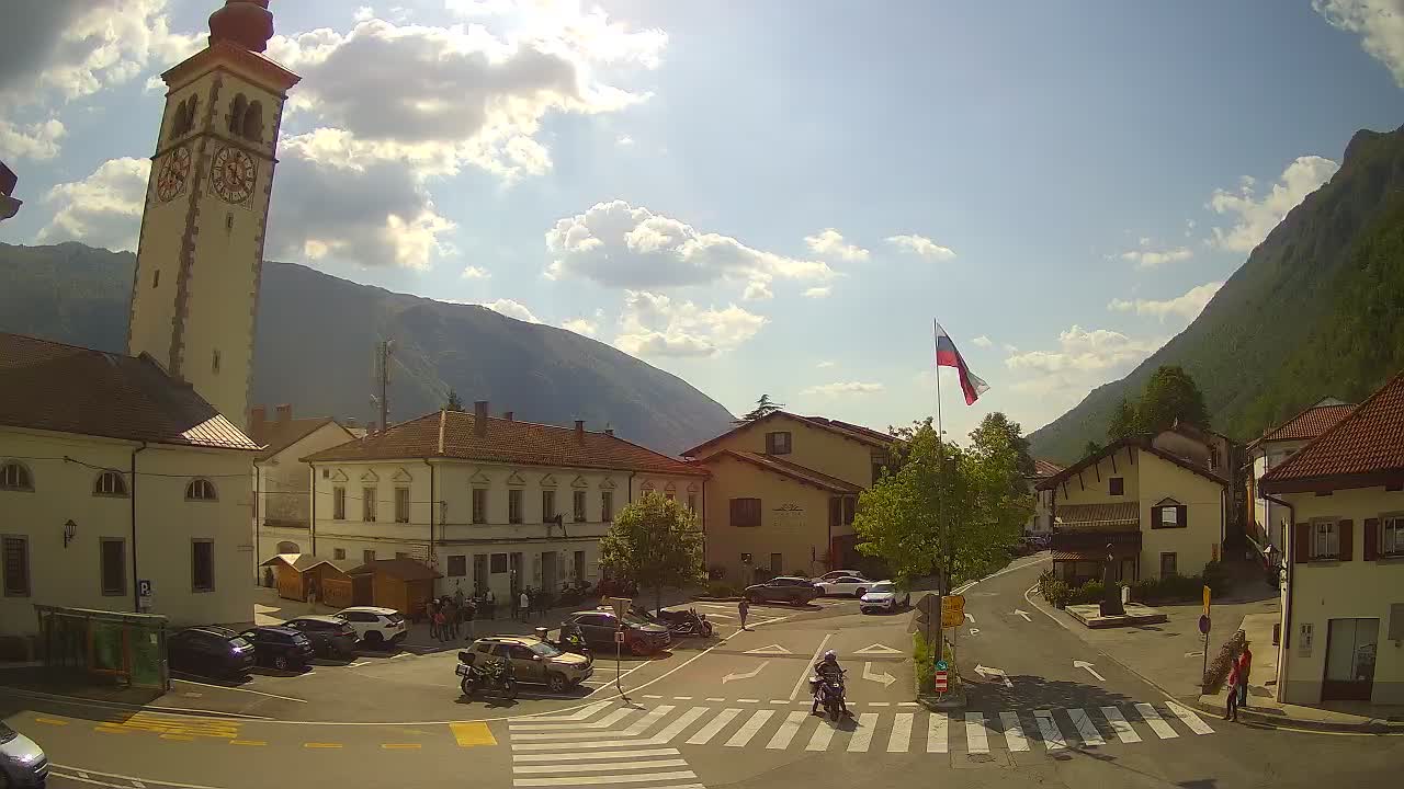 Webcam en direct du centre-ville de Kobarid – Vallée de la Soča – Slovénie