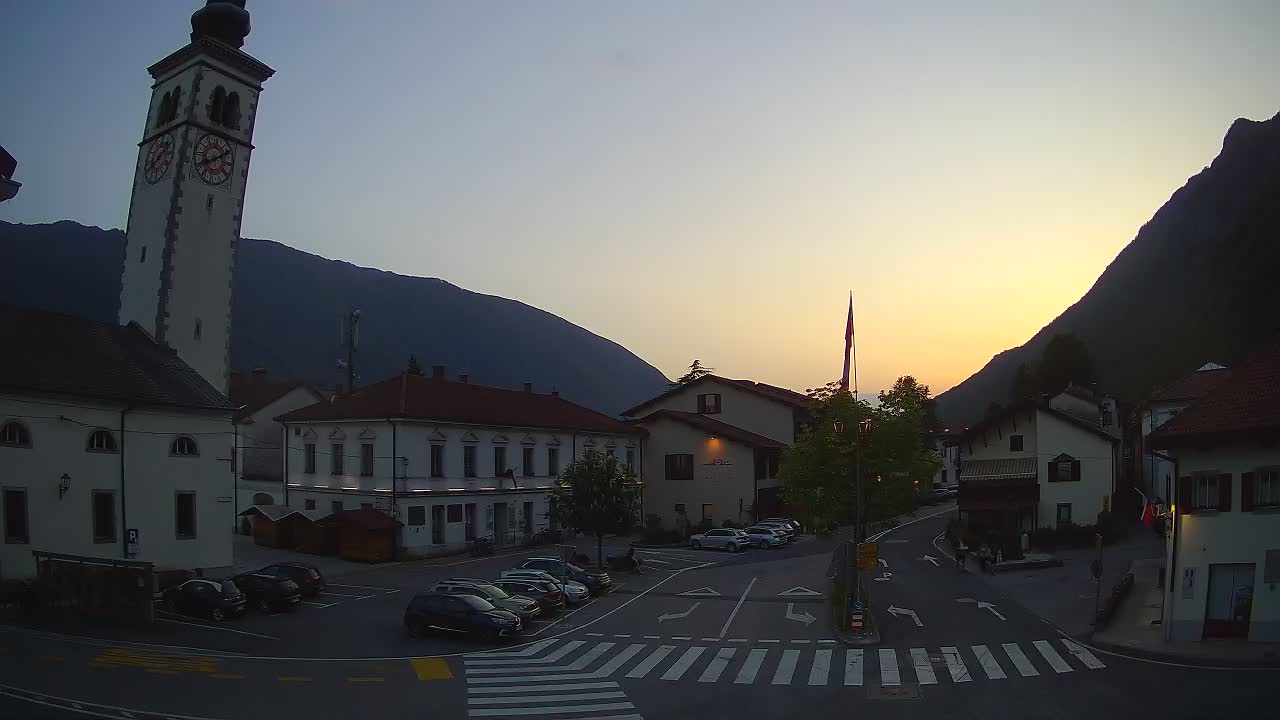 Cámara web en vivo Centro de la ciudad de Kobarid – Valle de Soča – Eslovenia