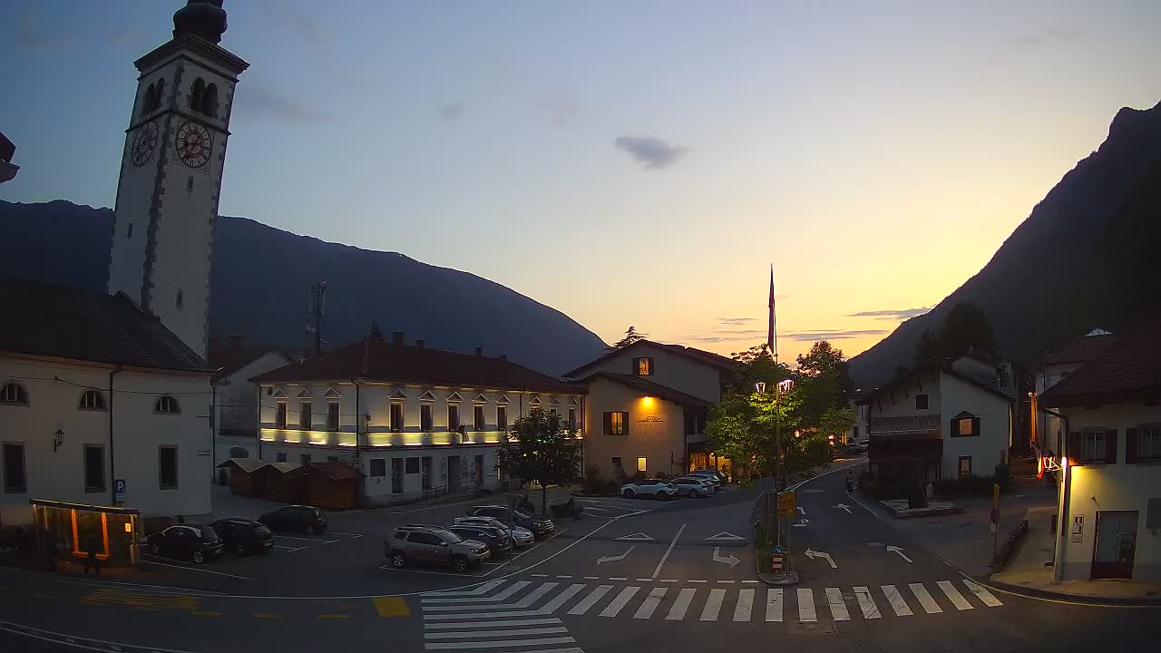 Live-Webcam Stadtzentrum von Kobarid – Soča-Tal – Slowenien