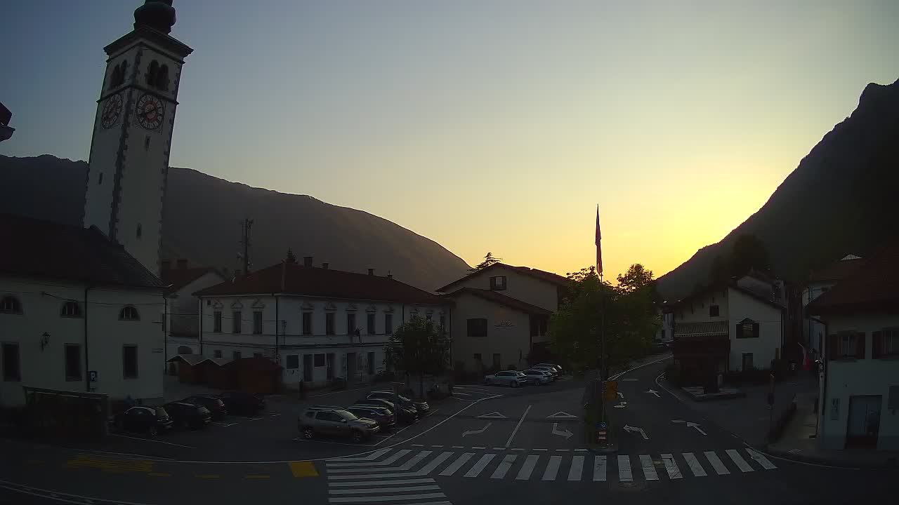 Live-Webcam Stadtzentrum von Kobarid – Soča-Tal – Slowenien