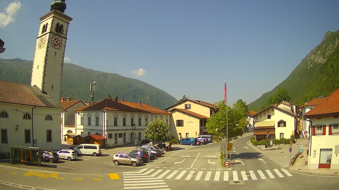 Live webcam Kobarid city center – Soča valley – Slovenia