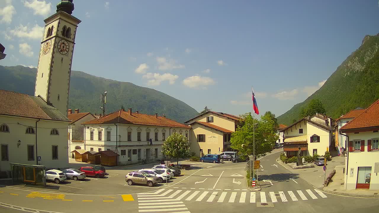 Live webcam Kobarid city center – Soča valley – Slovenia