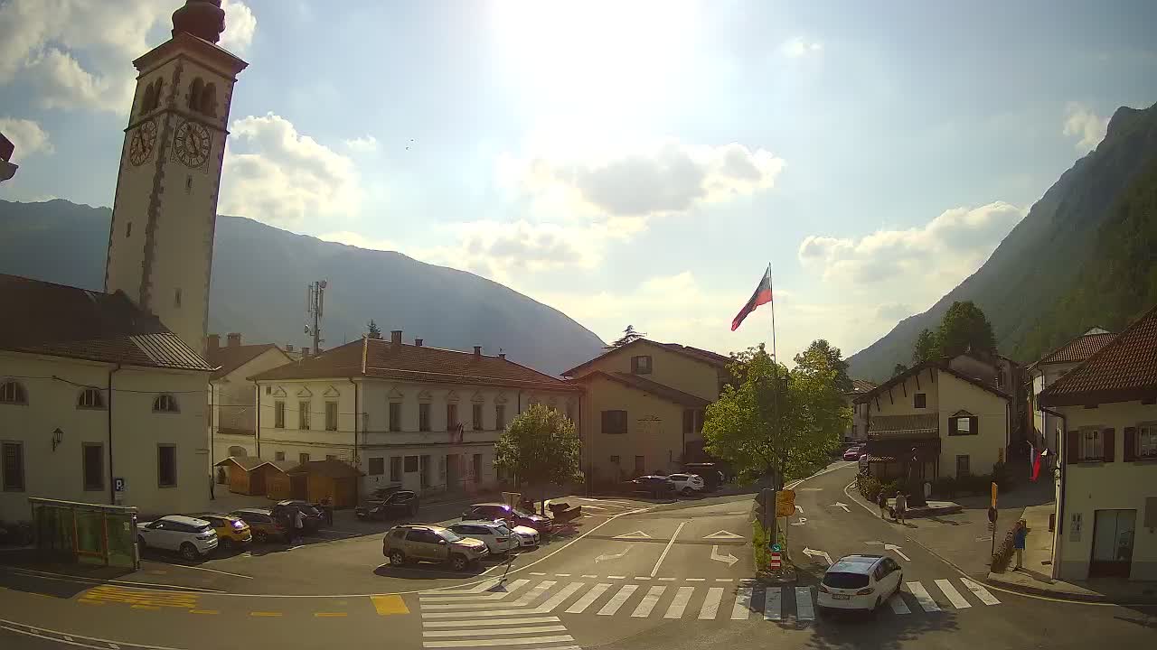 Live webcam Kobarid – Caporetto centro città – Valle dell’Isonzo – Slovenia