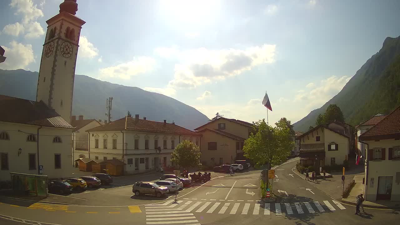 Live webcam Kobarid – Caporetto centro città – Valle dell’Isonzo – Slovenia