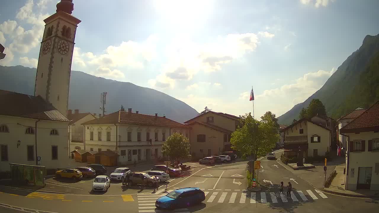 Live webcam Kobarid – Caporetto centro città – Valle dell’Isonzo – Slovenia