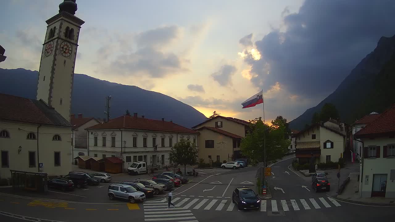 Webcam en direct du centre-ville de Kobarid – Vallée de la Soča – Slovénie