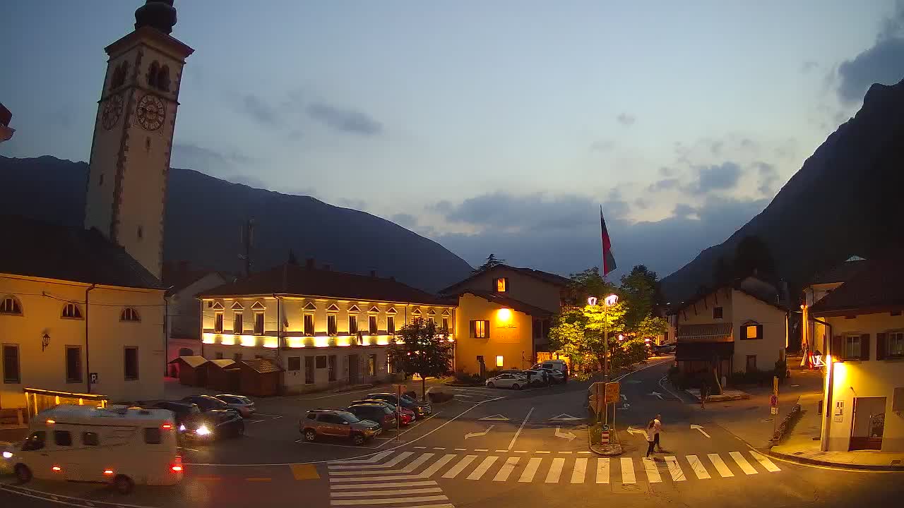 Live webcam Kobarid – Caporetto centro città – Valle dell’Isonzo – Slovenia