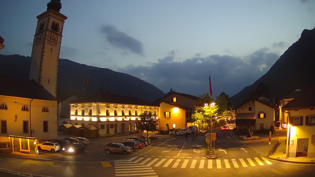Live webcam Kobarid – Caporetto centro città – Valle dell’Isonzo – Slovenia