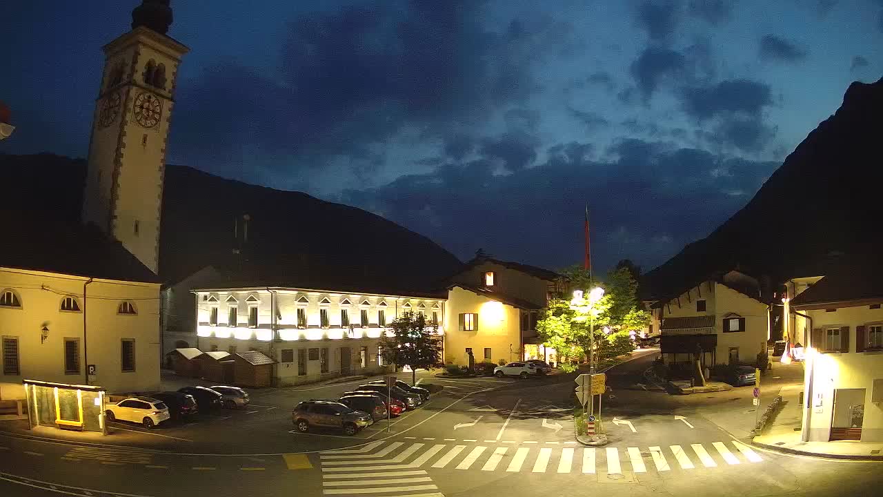 Live webcam Kobarid – Caporetto centro città – Valle dell’Isonzo – Slovenia
