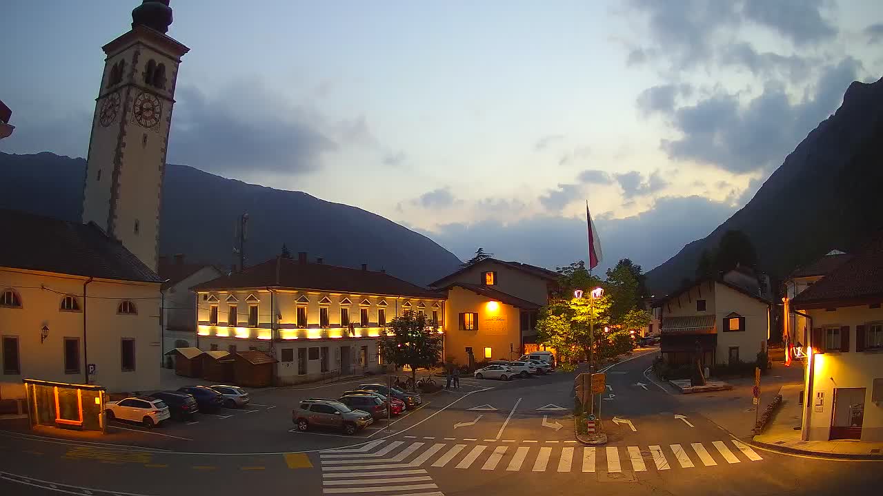 Webcam en direct du centre-ville de Kobarid – Vallée de la Soča – Slovénie