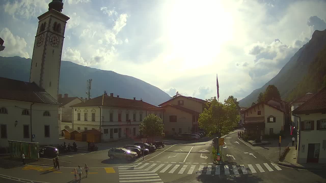 Live webcam Kobarid – Caporetto centro città – Valle dell’Isonzo – Slovenia