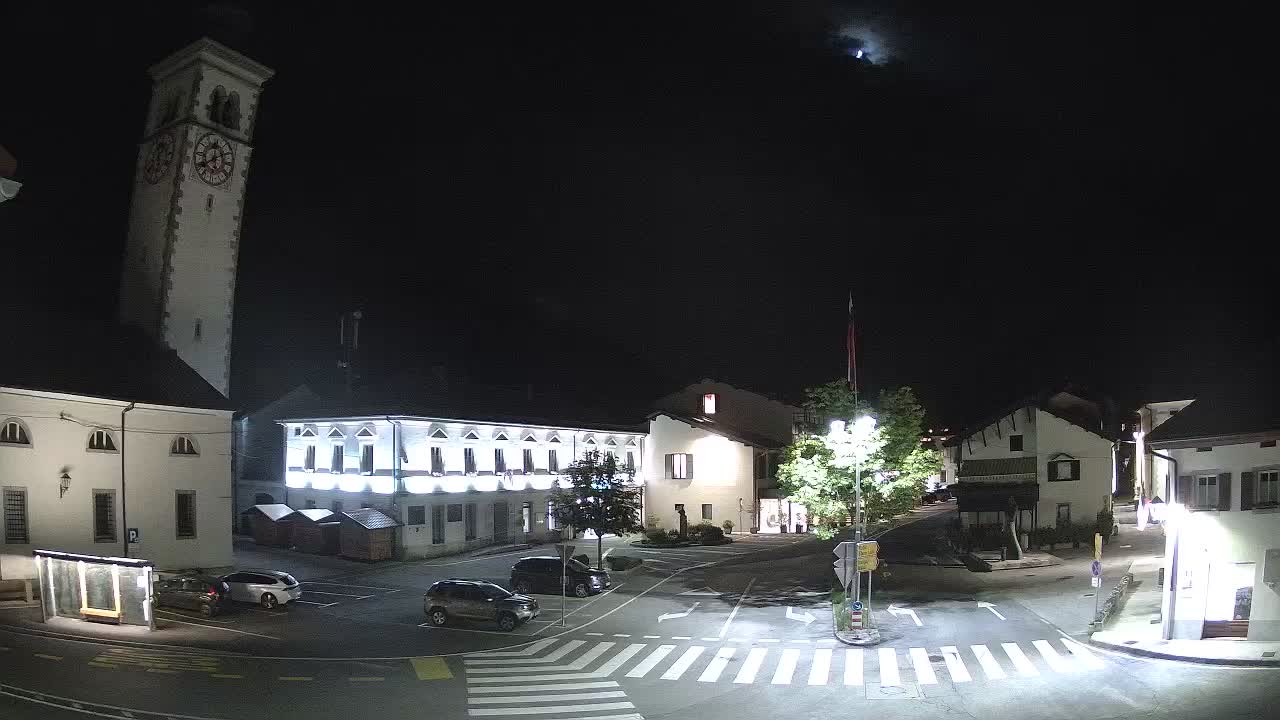 Cámara web en vivo Centro de la ciudad de Kobarid – Valle de Soča – Eslovenia