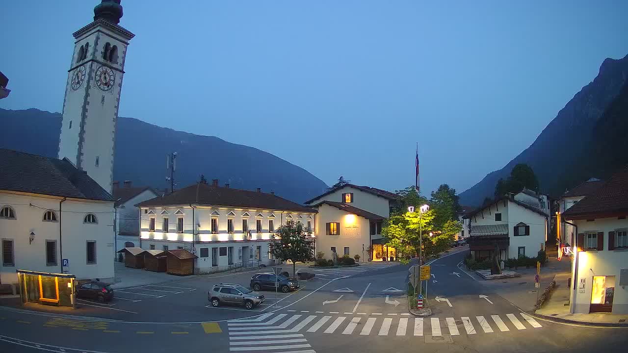 Webcam en direct du centre-ville de Kobarid – Vallée de la Soča – Slovénie