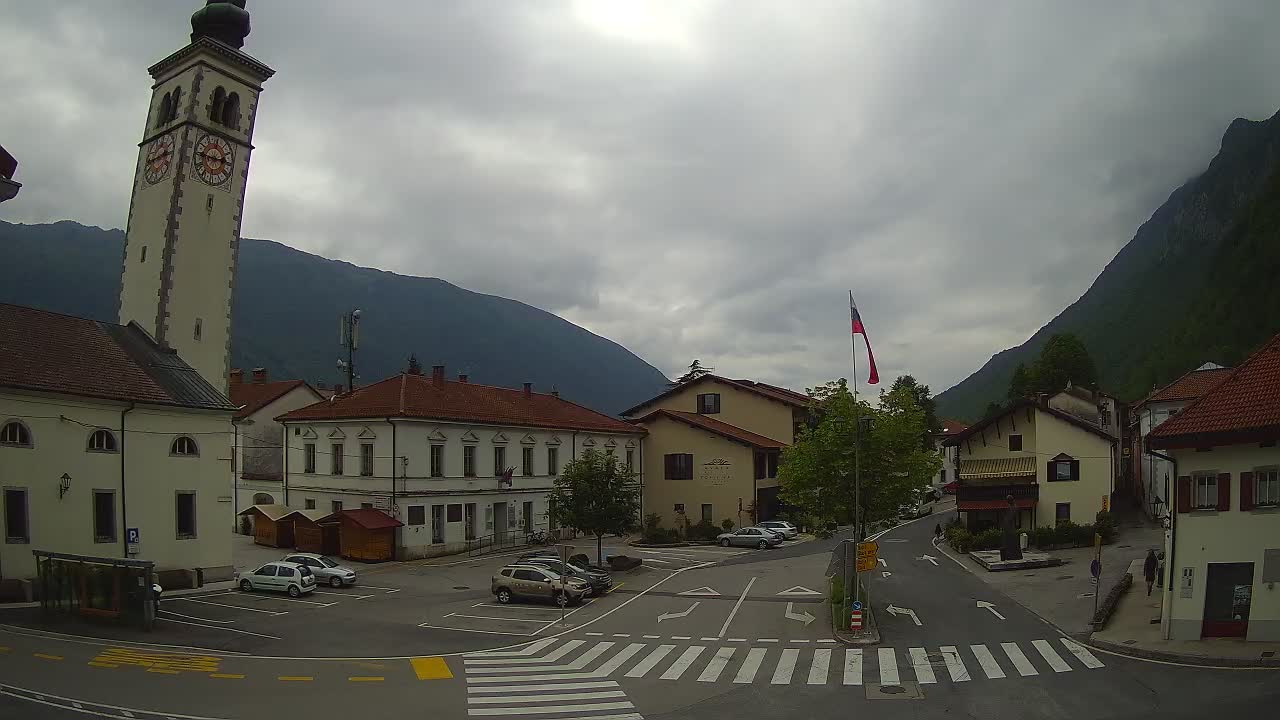 Live webcam Kobarid – Caporetto centro città – Valle dell’Isonzo – Slovenia