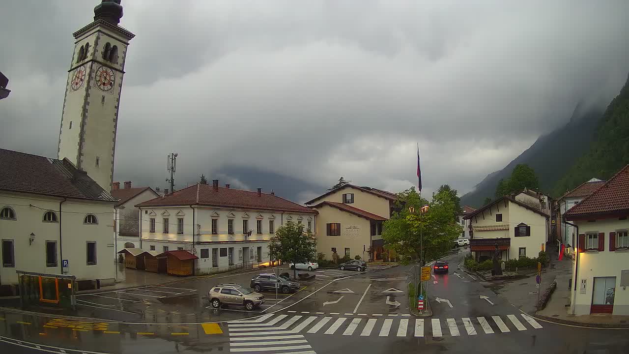 Live webcam Kobarid – Caporetto centro città – Valle dell’Isonzo – Slovenia