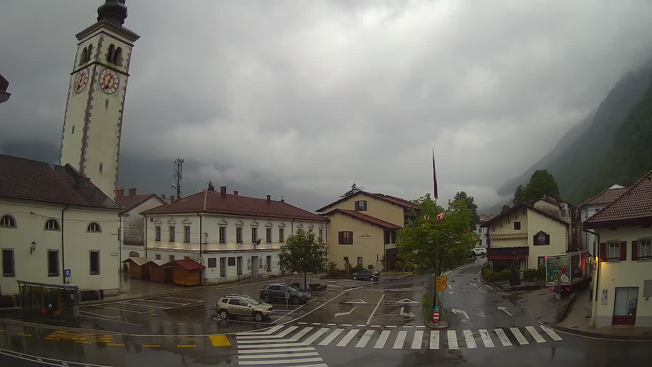 Webcam en direct du centre-ville de Kobarid – Vallée de la Soča – Slovénie