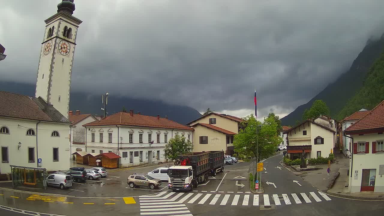 Live webcam Kobarid – Caporetto centro città – Valle dell’Isonzo – Slovenia