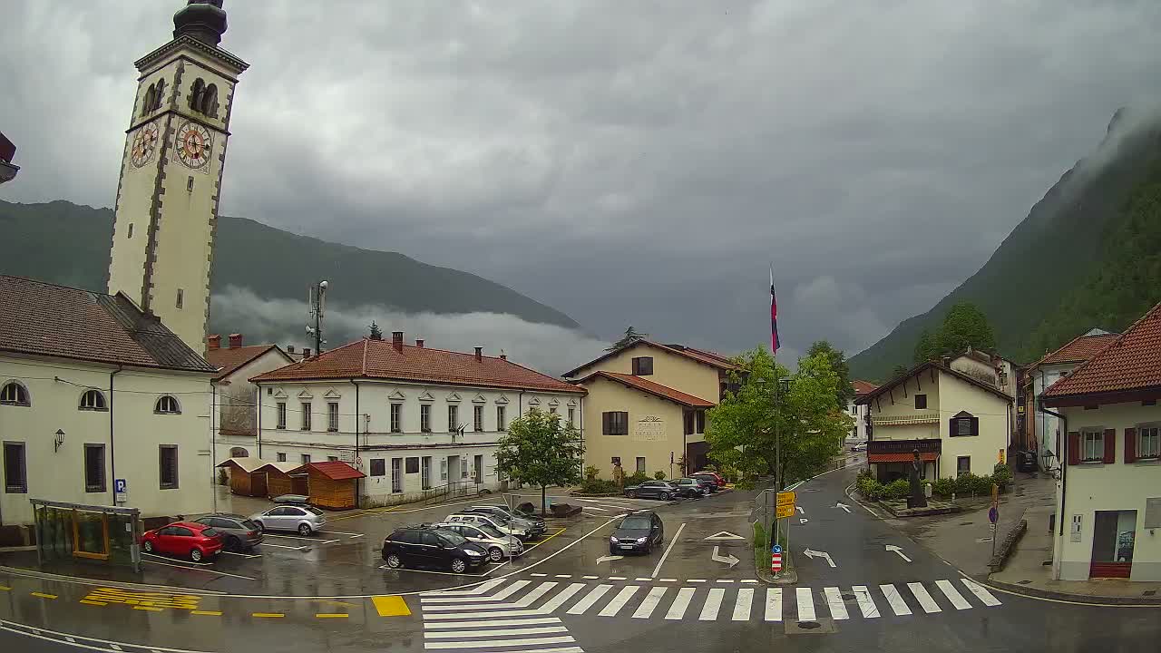 Webcam en direct du centre-ville de Kobarid – Vallée de la Soča – Slovénie