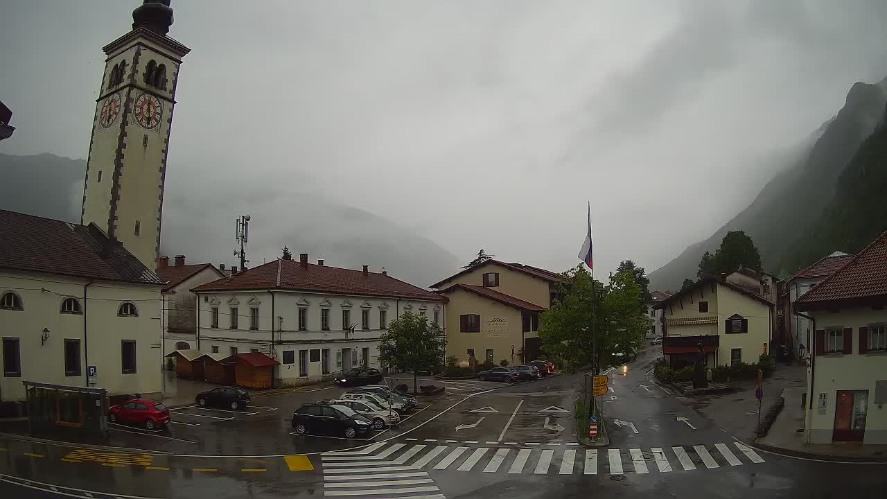 Live webcam Kobarid – Caporetto centro città – Valle dell’Isonzo – Slovenia