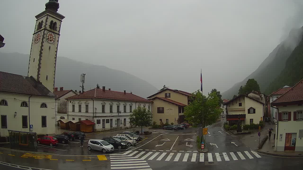 Webcam en direct du centre-ville de Kobarid – Vallée de la Soča – Slovénie