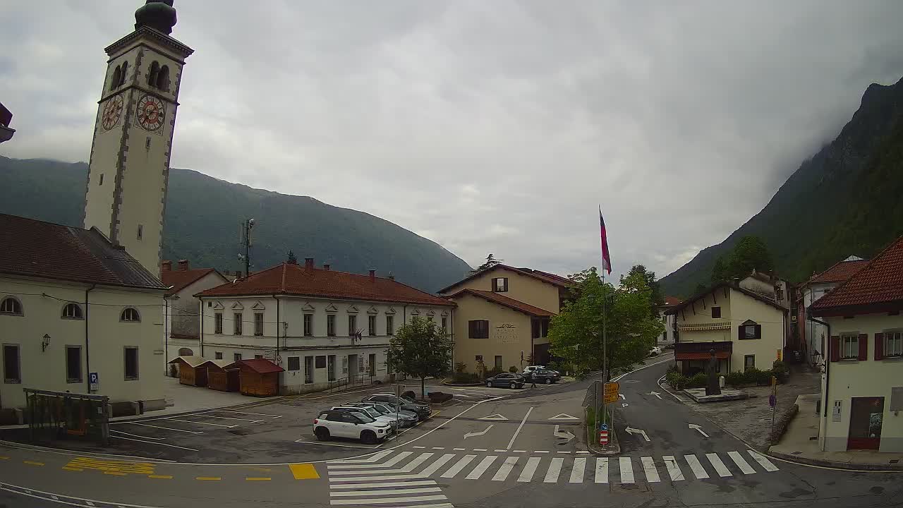 Live webcam Kobarid – Caporetto centro città – Valle dell’Isonzo – Slovenia