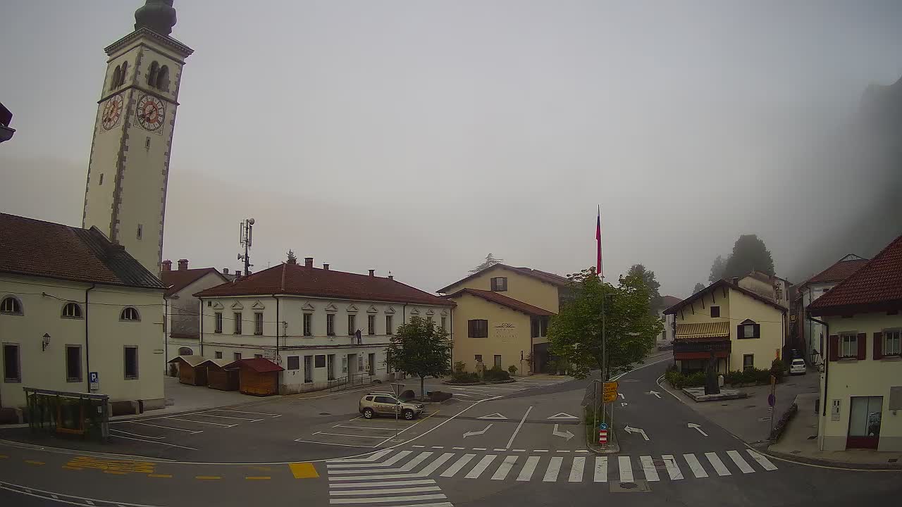 Cámara web en vivo Centro de la ciudad de Kobarid – Valle de Soča – Eslovenia