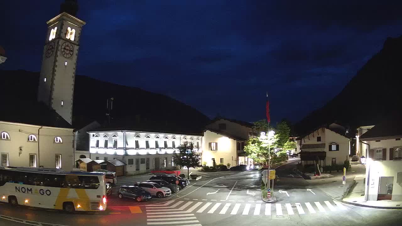 Live-Webcam Stadtzentrum von Kobarid – Soča-Tal – Slowenien