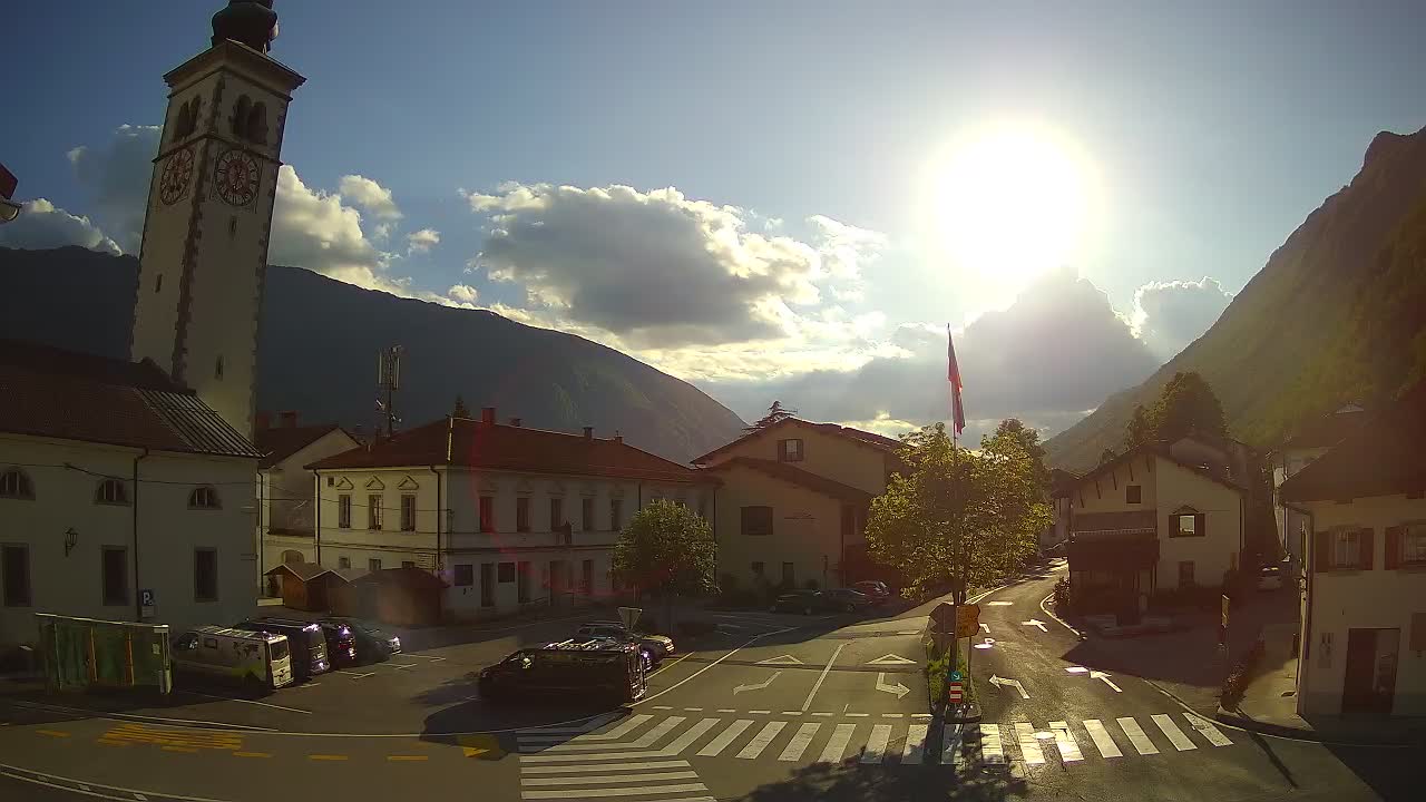 Live webcam Kobarid – Caporetto centro città – Valle dell’Isonzo – Slovenia