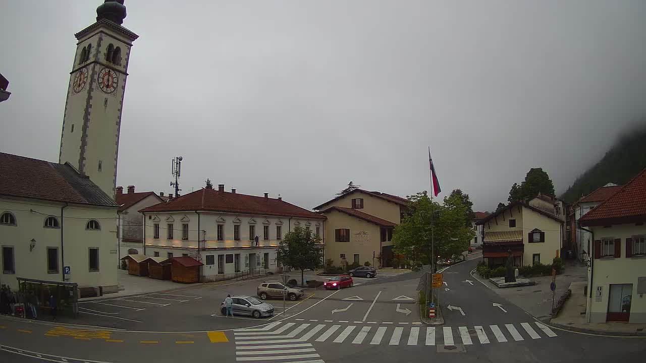 Live-Webcam Stadtzentrum von Kobarid – Soča-Tal – Slowenien