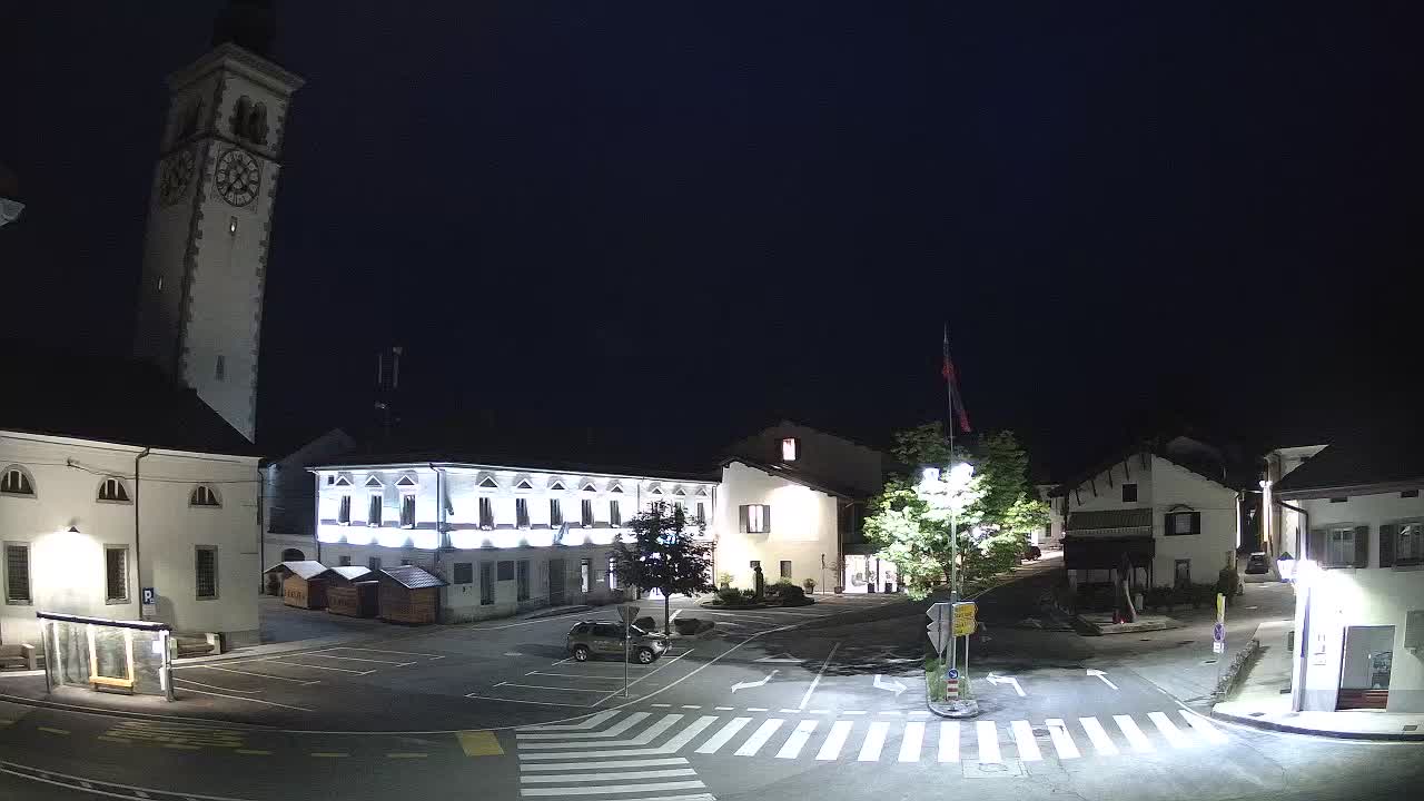 Spletna kamera Kobarid center mesta – dolina Soče – Slovenija