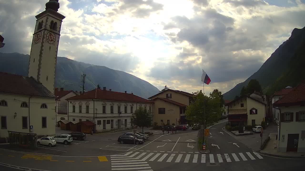 Live webcam Kobarid – Caporetto centro città – Valle dell’Isonzo – Slovenia