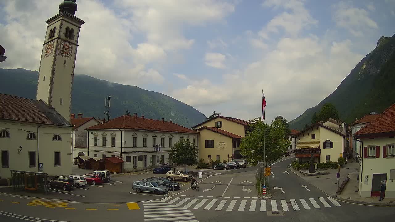 Live webcam Kobarid city center – Soča valley – Slovenia
