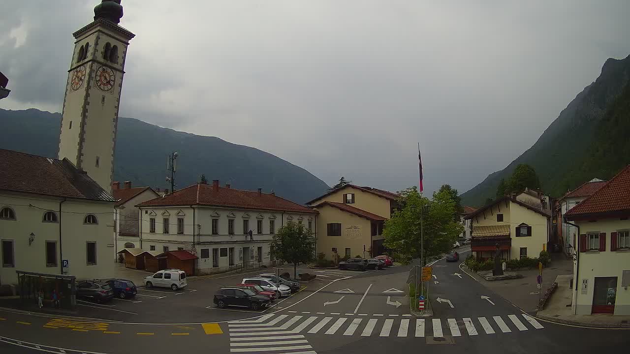 Live webcam Kobarid – Caporetto centro città – Valle dell’Isonzo – Slovenia