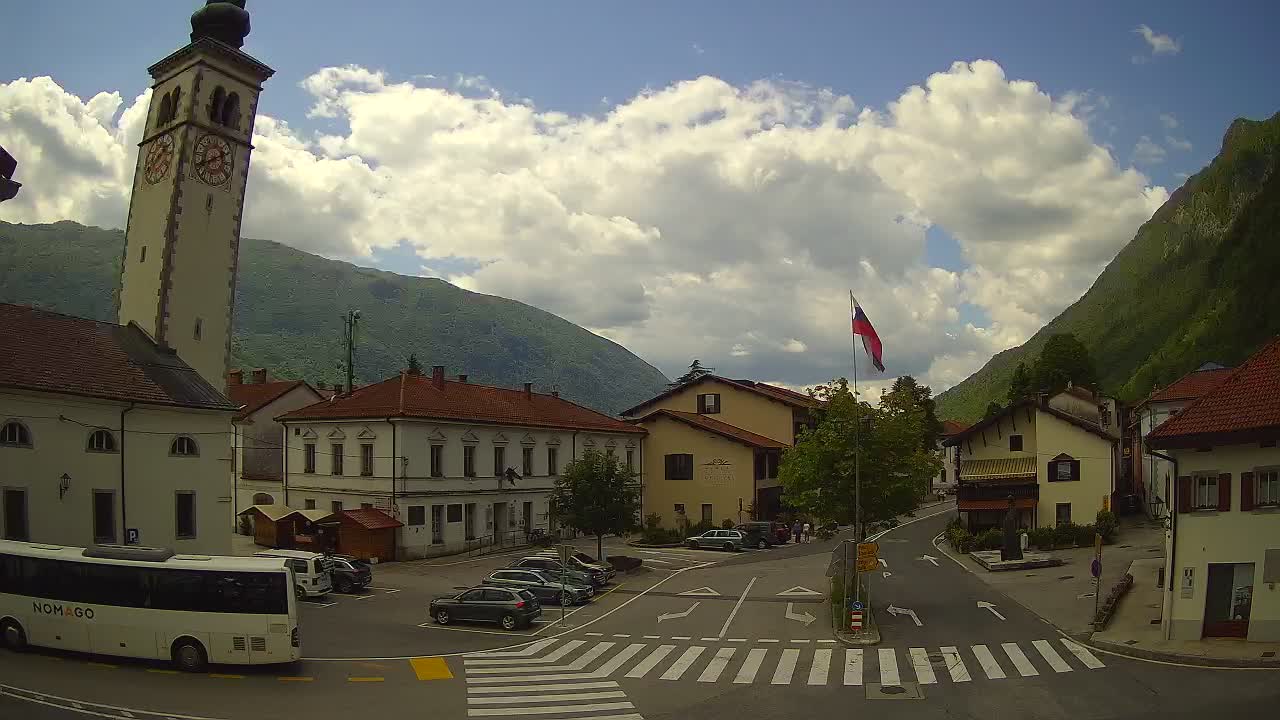 Live webcam Kobarid city center – Soča valley – Slovenia